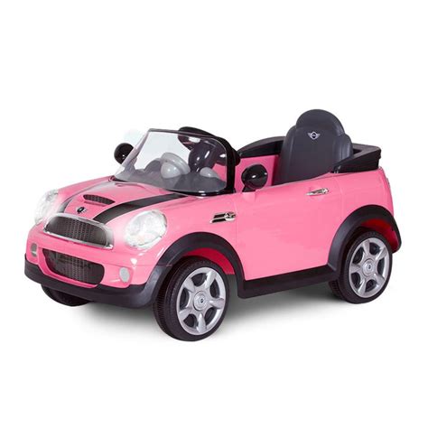 Mini Cooper S Licensed Kids Ride On Car With Remote Control Pink