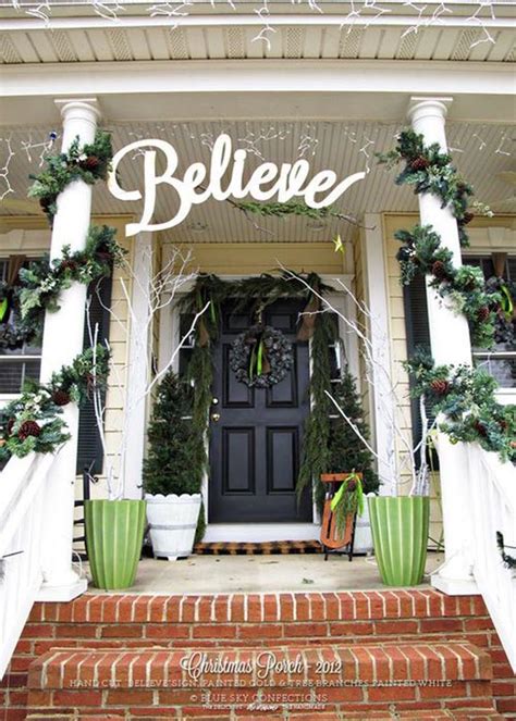 35 Cool Christmas Porch Decorating Ideas All About Christmas