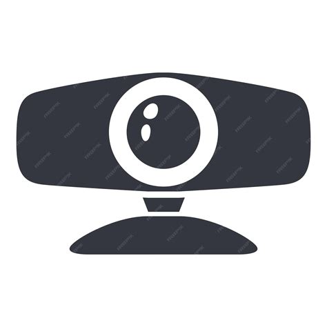 Webcam ícone vector webcam símbolo básico | Vetor Premium
