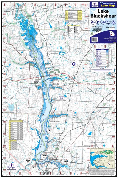 Ga Lake Maps Kingfisher Maps Inc