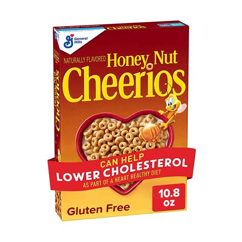 Buy Honey Nut Cheerios Heart Healthy Cereal Gluten Free Cereal With Whole Grain Oats 108 Oz