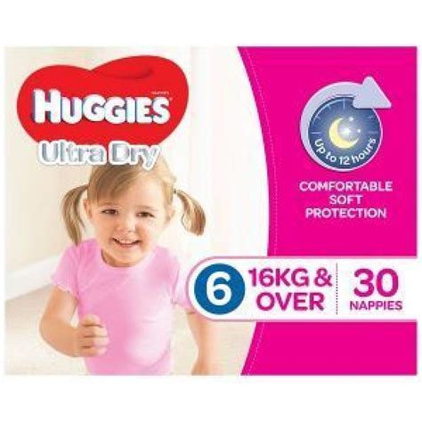 Huggies Ultra Dry Junior Girl Nappies 16kg Size 6 Reviews Black Box