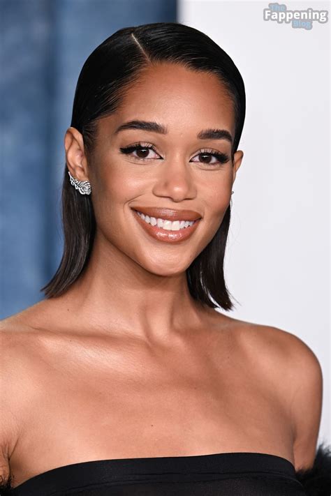 Laura Harrier Flashes Her Nude Tits At The 2023 Vanity Fair Oscar