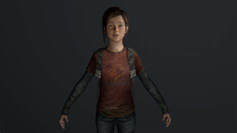 Artstation The Last Of Us Ellie Fan Art 3d