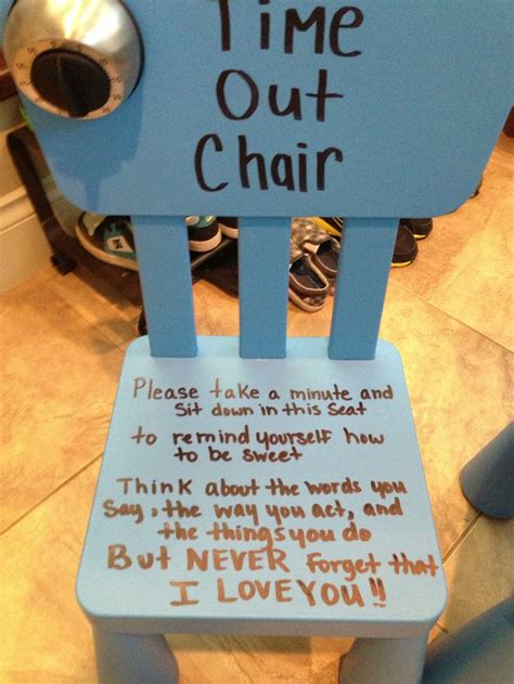 Time Out Chair I Need One Of These Speech Therapy