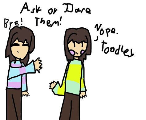 Ask Or Dare Chara And Frisk By Puffedjane On Deviantart