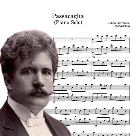 Passacaglia Halvorsen Handel Piano Solo Sheet Music Download Printable