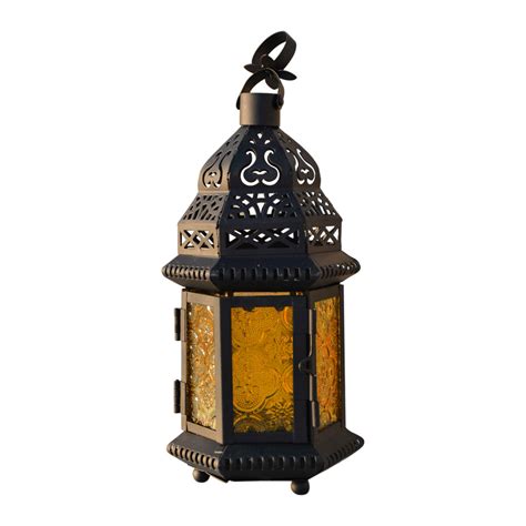 Glass Metal Moroccan Delight Candle Holder Tealight Hanging Garden Lamp