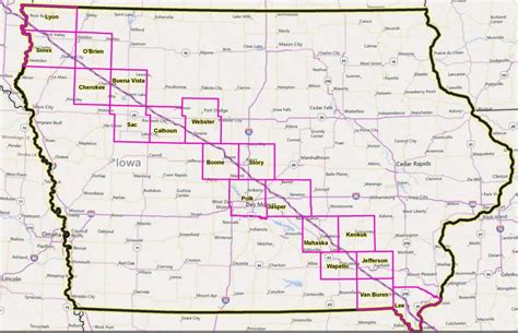 Proposed Pipeline Route Through Iowa Bakken Pipeline Resistance Coalition