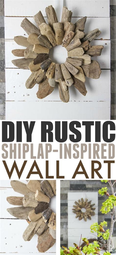And to add some thickness, i attached 1 chunks to the back. DIY Rustic Shiplap-Inspired Wall Art | The Creek Line House