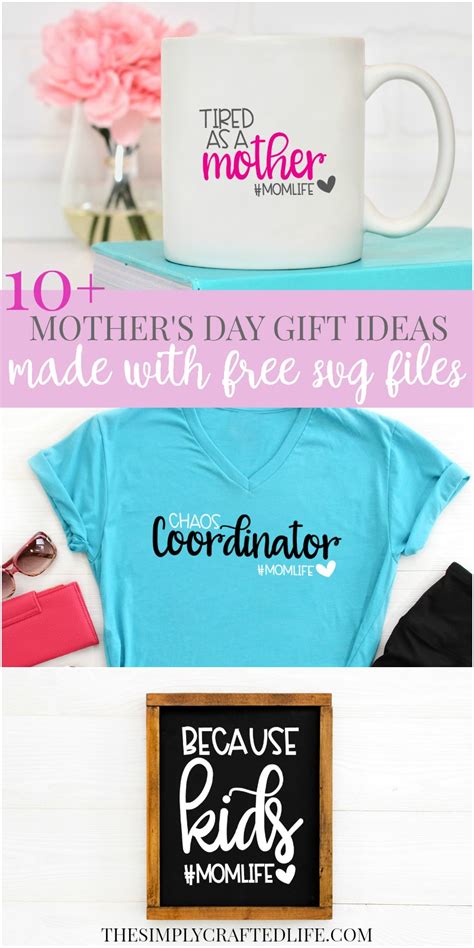 Your gift wrap and gift tags can match the color. Mother's Day Crafts to Make with Cricut - The Simply ...