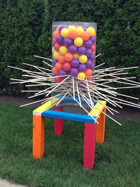 Just Got Done Making A Giant Outdoor Kerplunk Game Backyard Games