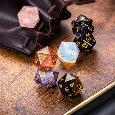 Engraved D20 Dice For Dnd Gamers
