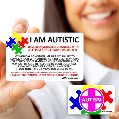 I Am Autistic Autism Awareness Card Etsy
