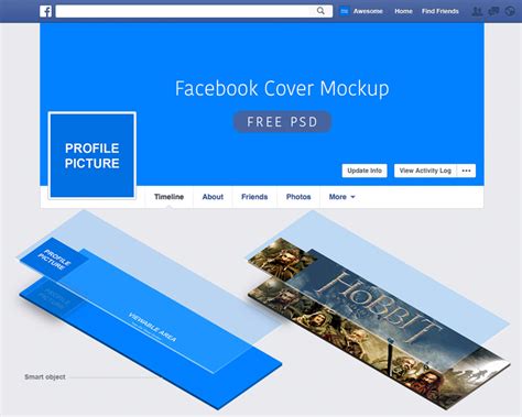 Facebook Psd Cover Mockup Bypeople