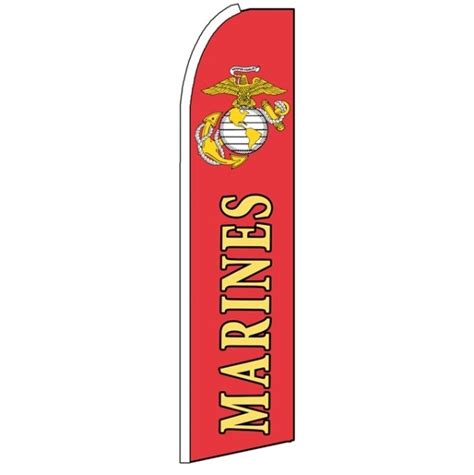 Free shipping on all flags. Marines Wind Feather Flag 3' x 11.5' & more garden flags ...