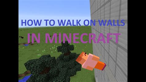 How To Walk On Walls In Minecraft 1819 Glitch En Hd Youtube
