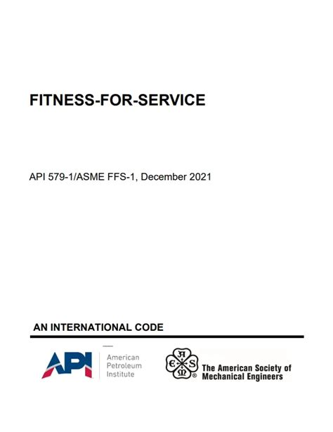 Api 579 Asme Ffs 1 Pdf Technical Publications Store