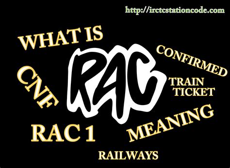 Meaning Of Rac In Railway Irctc Irctccoin Blog