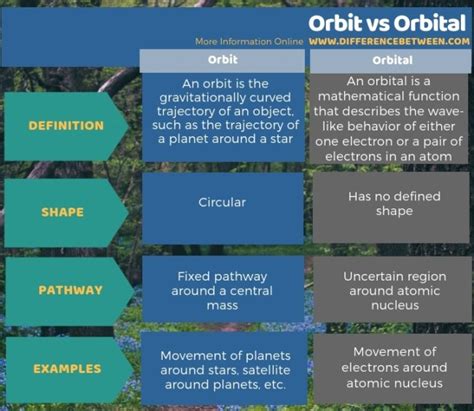 Difference Between Orbit And Orbital Compare The Difference Between