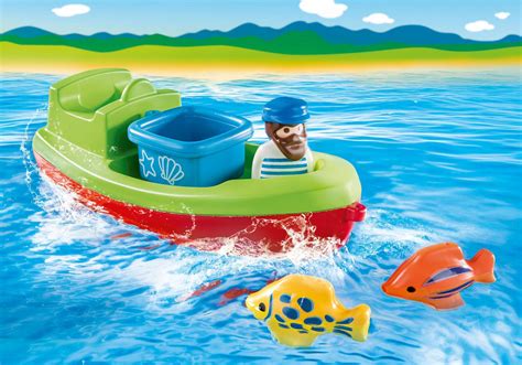 Playmobil 123 Sailor With Fishing Boat Skroutzgr