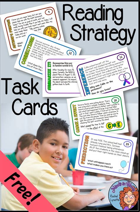 Reading Strategies Task Cards Free Inference Summarizing Authors