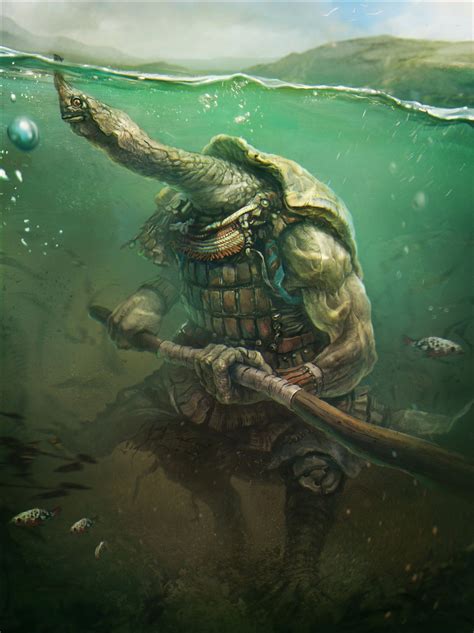 Ninja Turtle Sergey Vasnev Mythical Creatures Art Fantasy