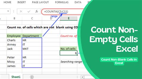 Count Non Empty Cells Excel Count Non Blank Cells In Excel Earn Excel