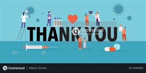 Best Premium Thank You Doctor And Nurse Illustration Download In Png