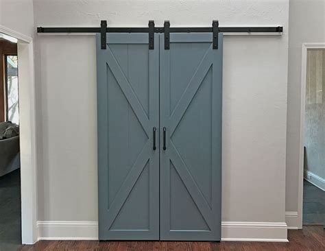 Home » hardware » door hardware » barn door. Half-X Double Doors | Interior barn doors, Double barn ...