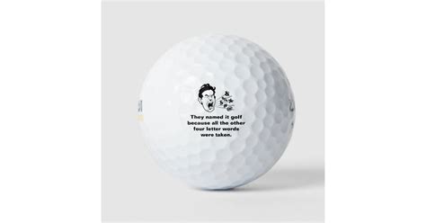 Funny Golf Quote Golf Balls Zazzle