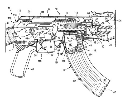 Ak 47 Exploded View Diagram Sketch Coloring Page