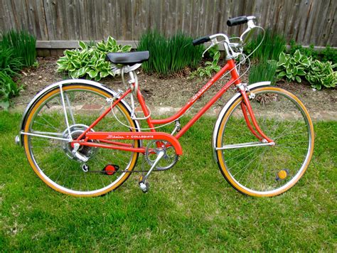 Vintage Red 1970s Schwinn Bicycle