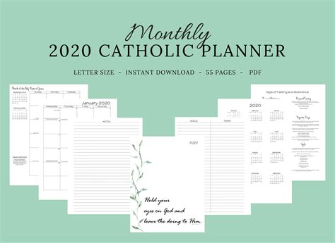 You may download these free printable 2021 calendars in pdf format. Printable Catholic Liturgical Calendar 2020 - Calendar Inspiration Design