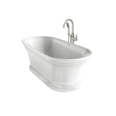 Great savings & free delivery / collection on many items. Jacuzzi Lyndsay 67-in White Acrylic Oval Center Drain ...