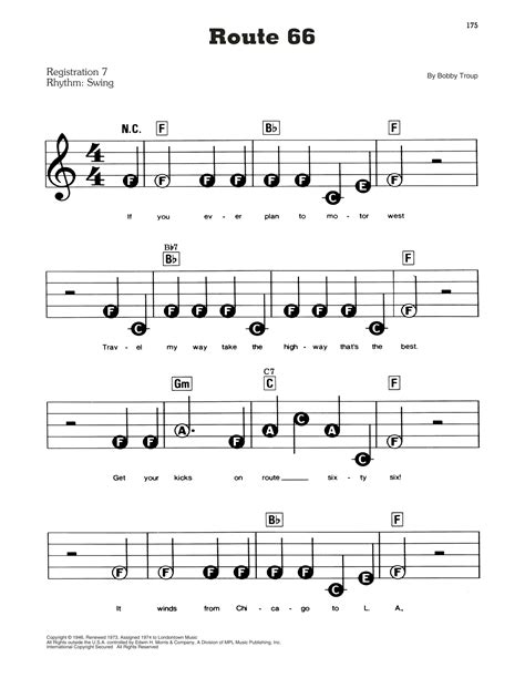 (get your kicks on) route 66 is a popular rhythm and blues standard, composed in 1946 by songwriter bobby troup. Route 66 Sheet Music | Bobby Troup | E-Z Play Today