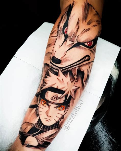 Best Tattoos Drawings On Instagram Naruto Kurama By Rizztattoo Follow For More