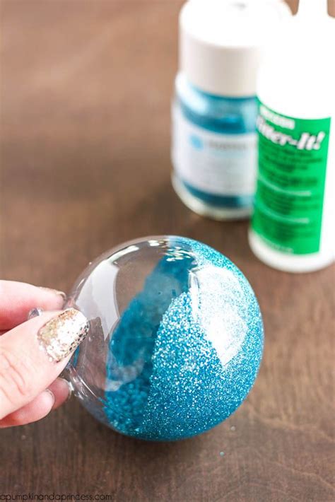 Diy Glitter Ornaments Best Glue To Use Christmas Glitter Ornaments
