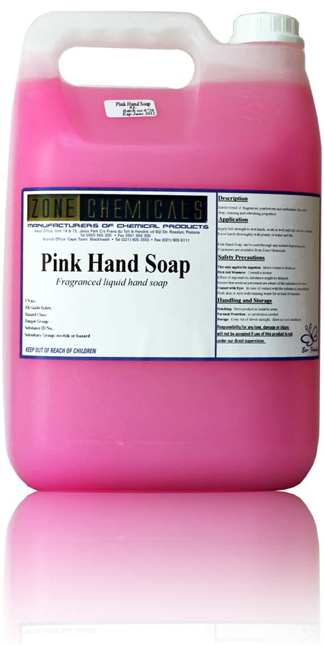 Pink Hand Soap Zone Chemicals