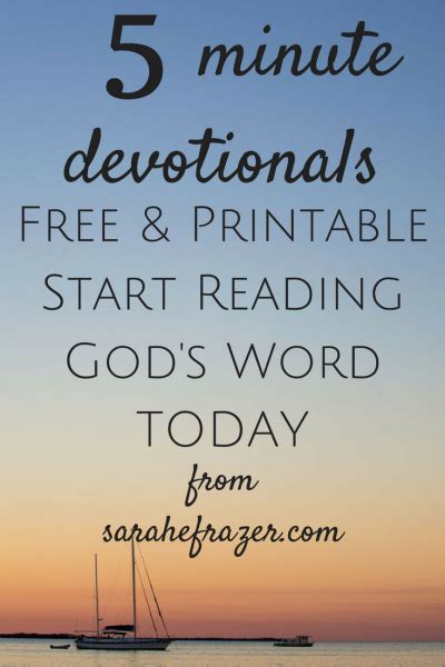 5 Minute Devotionals Sarah E Frazer