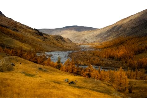 Altai Mountains Natural Landscape And Gorges Scene Highland Beautiful