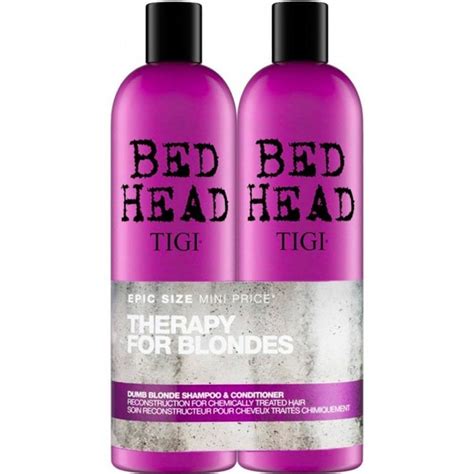 Tigi Bed Head Therapy For Blondes Dumb Blonde Shampoo Conditioner