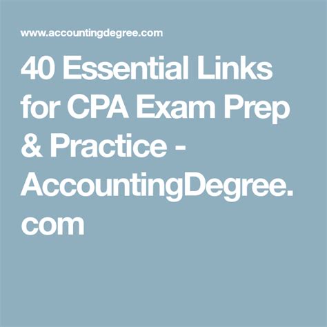 The Words 40 Essential Links For Cra Exam Prep And Practice Accounting