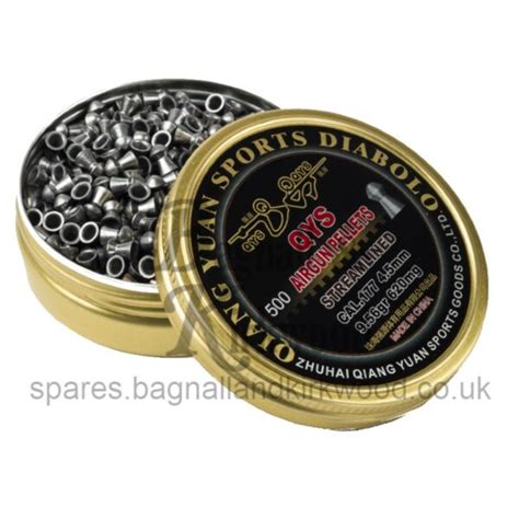 177 Qys Streamlined Heavy Pellets Bagnall And Kirkwood Airgun Spares