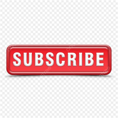 Subscribe Youtube 3d Transparent Png 3d Subscribe Youtube Button