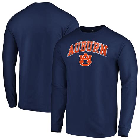 Auburn Tigers Navy Campus Long Sleeve T Shirt