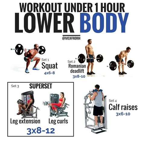 Lower Body Legs Workout Under 1 Hour Dont Have Much Time For A