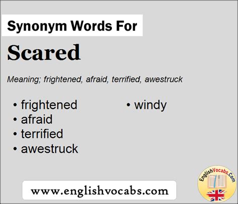 Scared Synonym