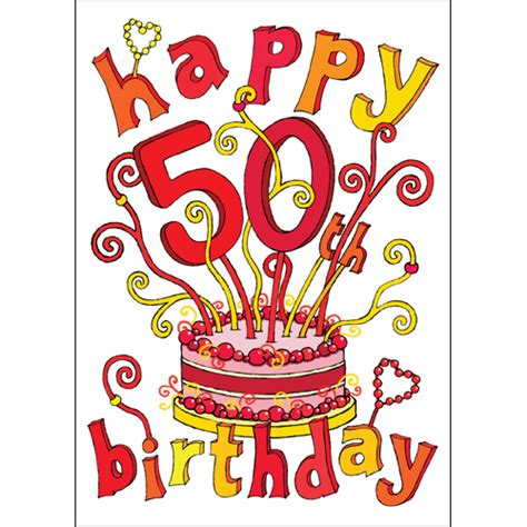 Happy 50th Birthday Images Clipart Best