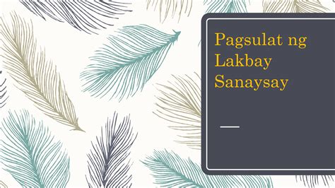 Solution Pagsulat Ng Lakbay Sanaysay Studypool